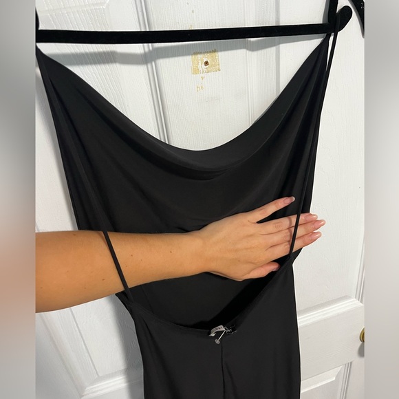 Day and Night Mini classic Black dress, low back, droopy front. - Picture 2 of 6